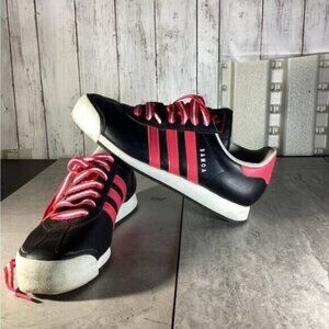 Adidas Samoa 9.5 black/pink athletic low top all leather